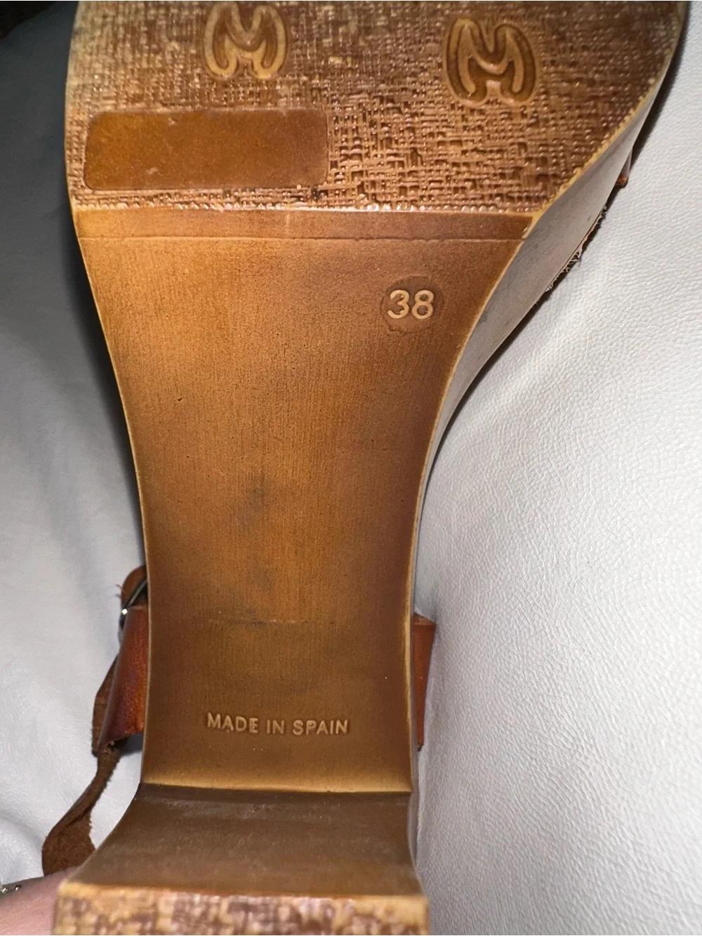 Women’s Brown Leather Platform Sandals - Chunky Heel